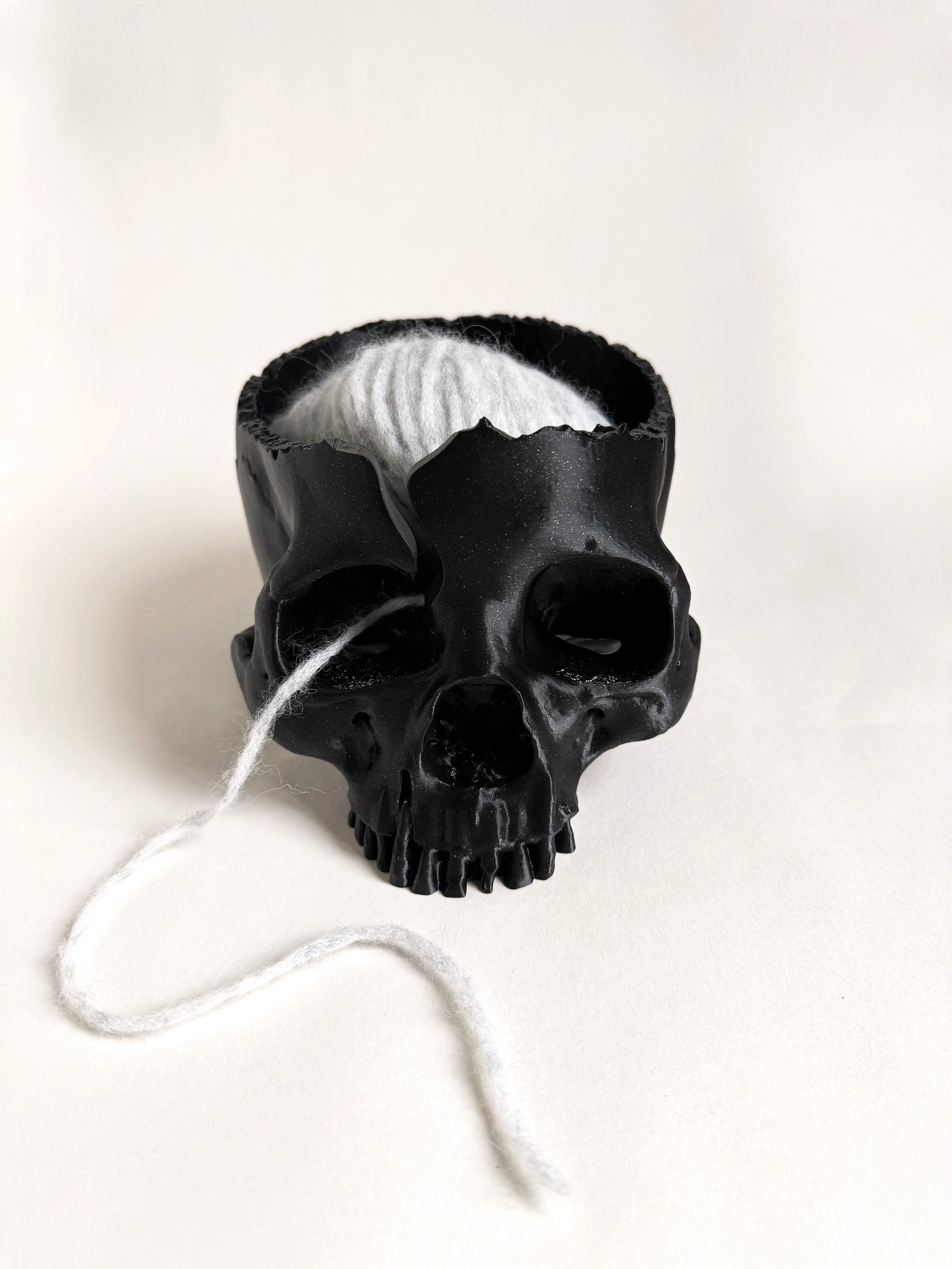 Skull Yarn Bowl ColorPopCrafts