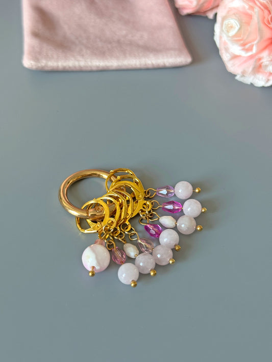 Soft Pink Stitch Markers Set | ColourPoprafts