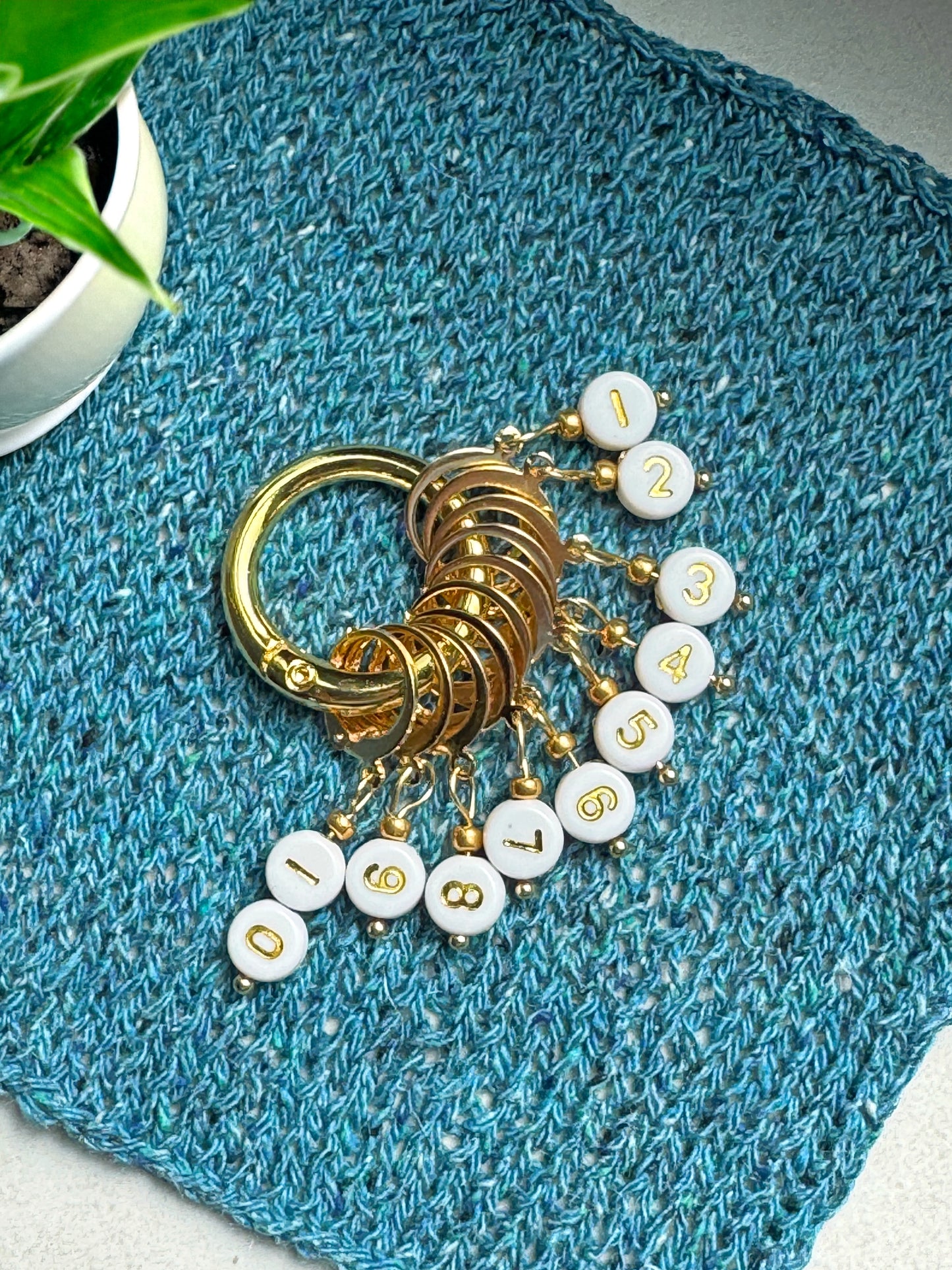 Stitch Markers for Knitting & Crochet – Row Counter Set 1 to 10 ColorPopCrafts