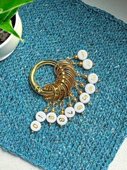 Stitch Markers for Knitting & Crochet – Row Counter Set 1 to 10 ColorPopCrafts