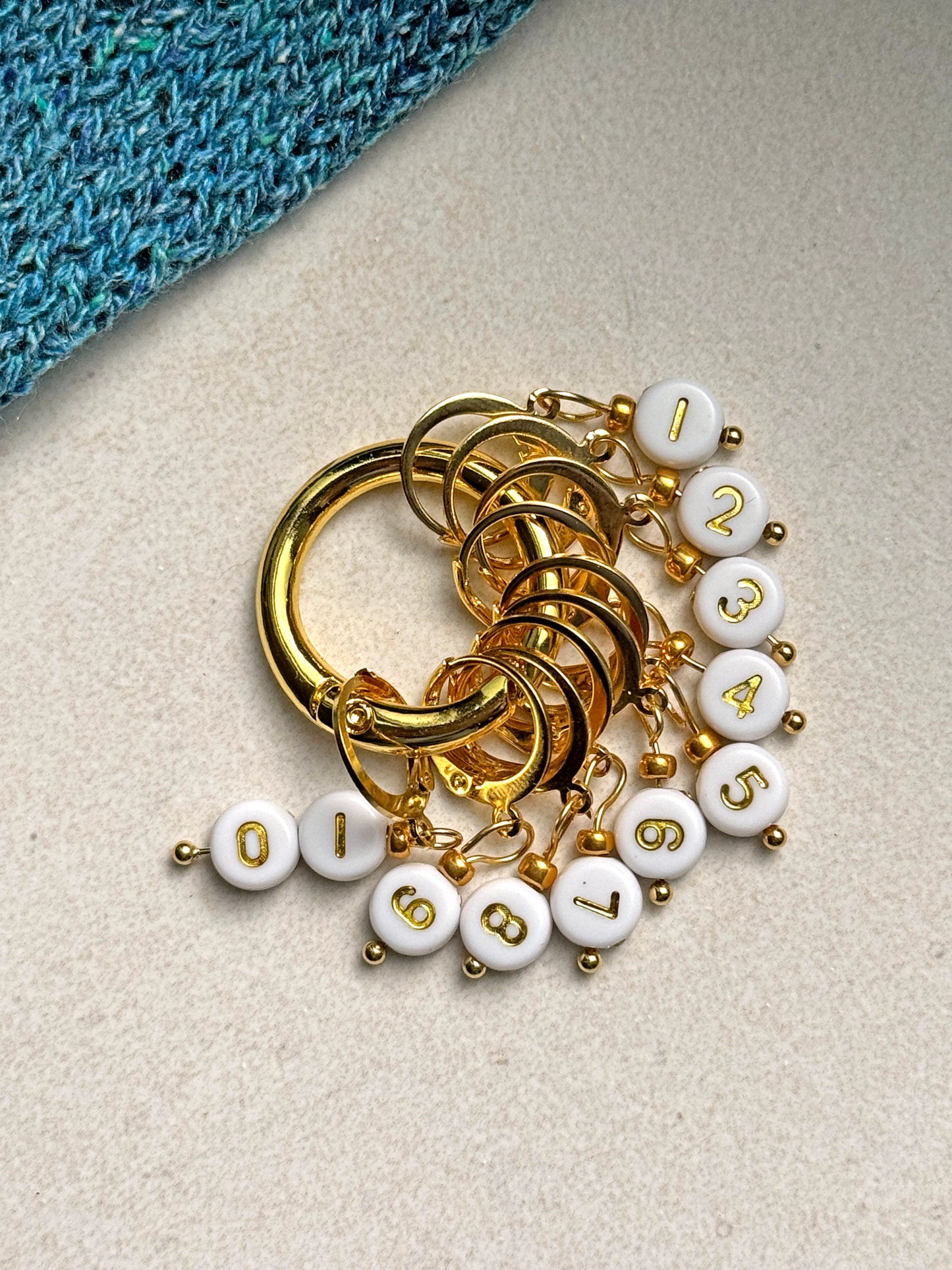 Stitch Markers for Knitting & Crochet – Row Counter Set 1 to 10 ColorPopCrafts