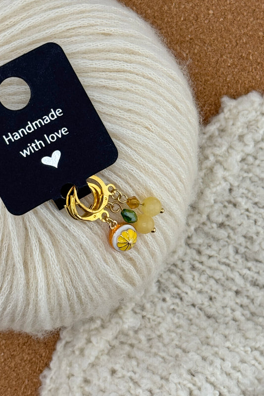 Tangerine Dream Handmade Stitch Marker Set