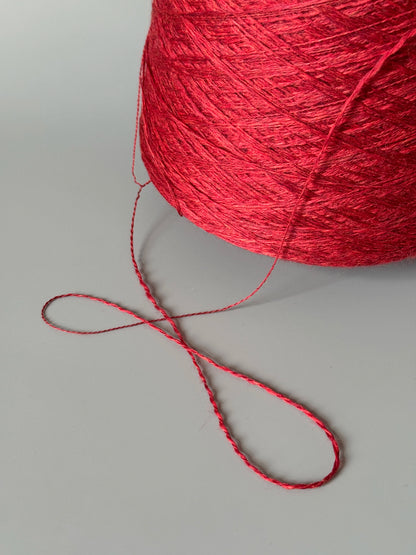 Zegna Baruffa Fiammato. 100% Virgin Wool. Red