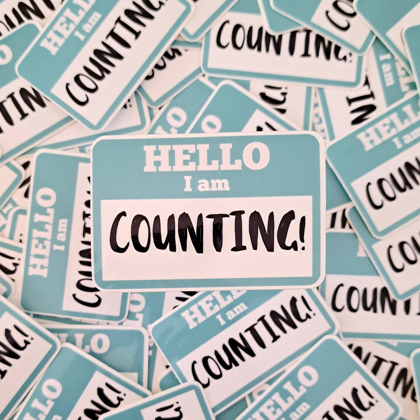 Hello I Am Counting Knitting Sticker – Funny Crafter Sticker | ColourPopCrafts