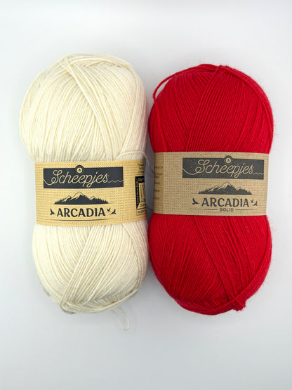 Legally Blonde Socks Kit. Scheepjes Arcadia Yarn + Free Digital Pattern