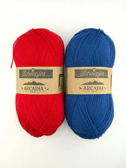 Legally Blonde Socks Kit. Scheepjes Arcadia Yarn + Free Digital Pattern