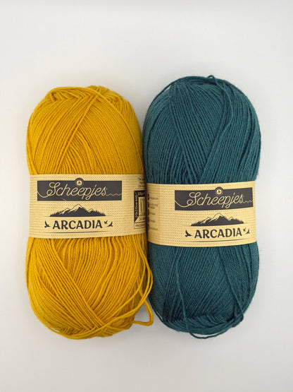 Legally Blonde Socks Kit. Scheepjes Arcadia Yarn + Free Digital Pattern