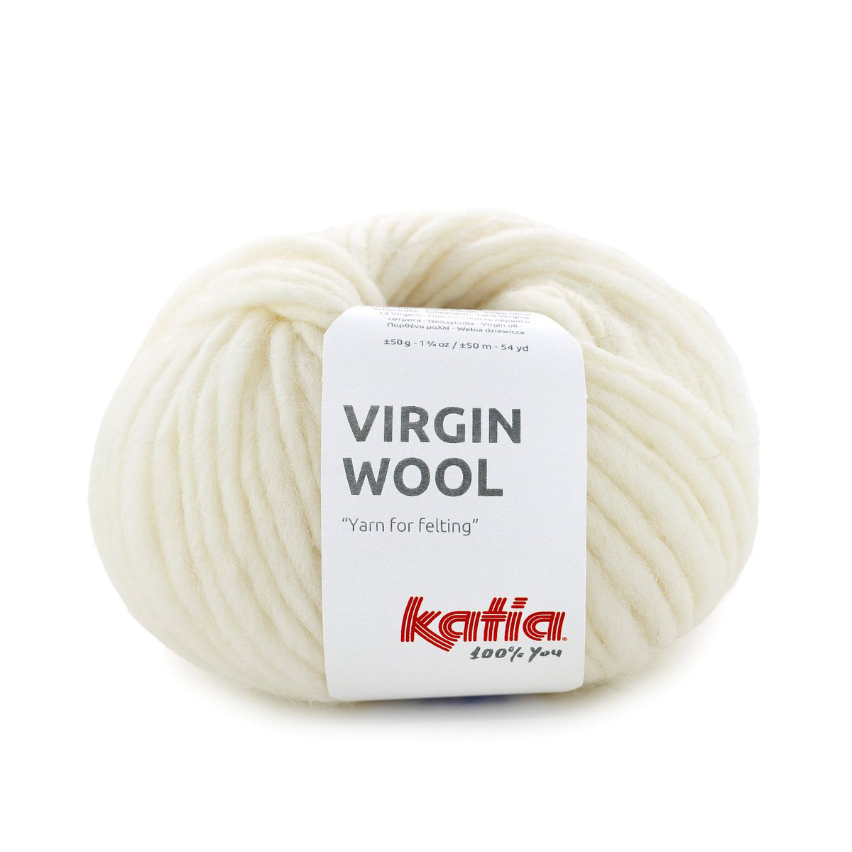 Katia Virgin Wool 100% Roving Wool for Knitting & Felting